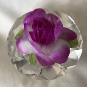 Silk Gardenia Clip PURPLE & WHITE
